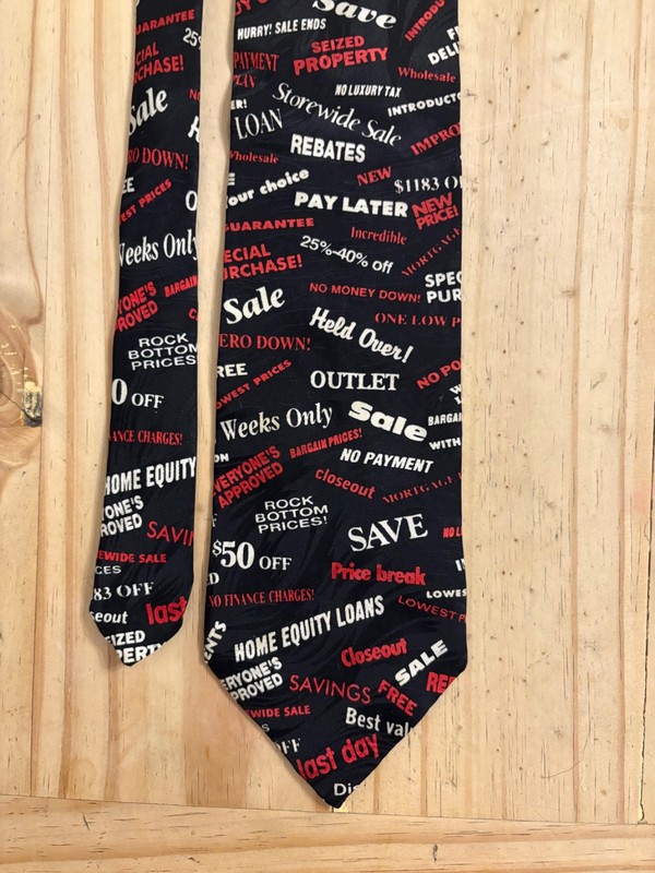 Vintage Museum Artifacts Silk Tie