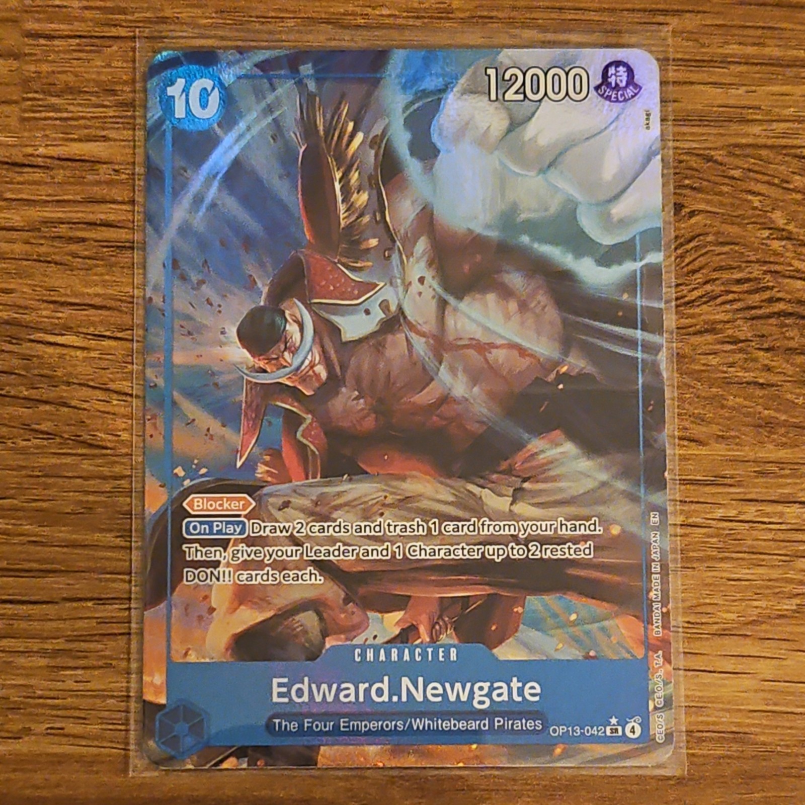 Edward Newgate (Alt Art) OP13-042 SR Carrying on His Will - ONE PIECE TCG