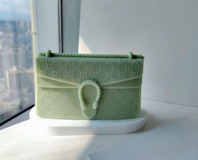 Silikonform Gießform Kerzenform Tasche G.ucci Keraflott