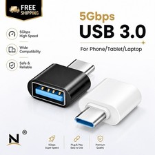 4 Pack USB-C 3.1 Male to USB A Female Adapter Converter OTG Type C Android Phone