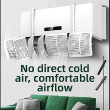 20x90cm AC Wind Deflector Shield Fits Most Air Conditioner Vents Easily