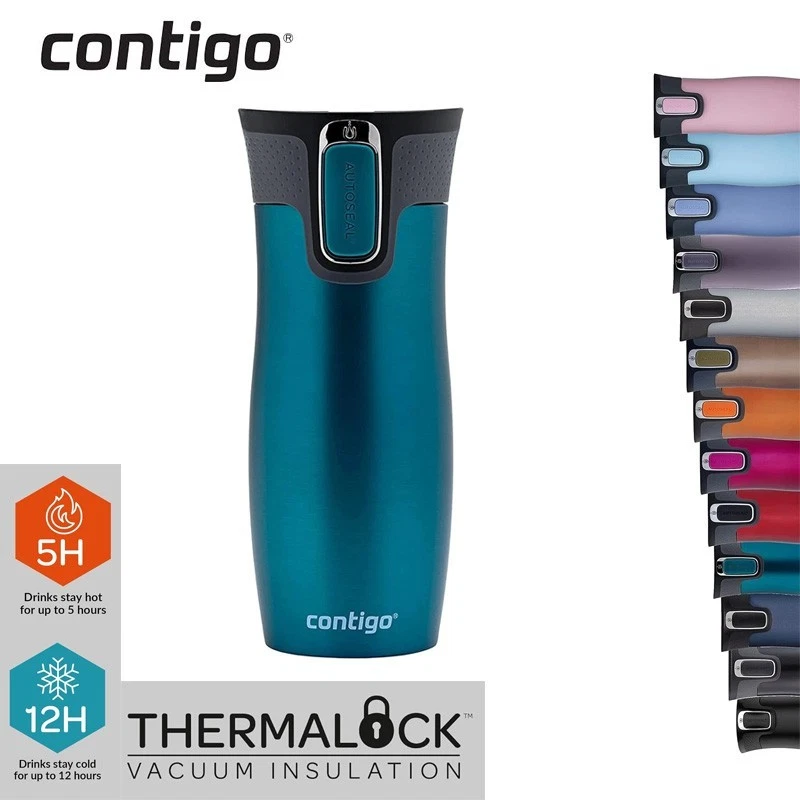 Garrafa Térmica Contigo Inox Autoseal Cortland Chill 2.0 - 709ml Preto