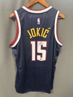 Nikola Jokic Signed Denver Nuggets Basketball Jersey AUTO BAS Beckett Sz L