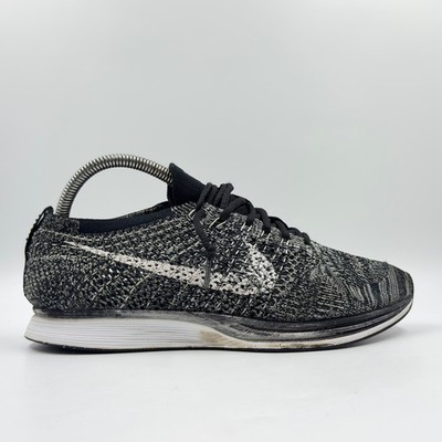 Nike Flyknit Racer Oreo 2.0 schwarze Herren-Turnschuhe UK-Größe 6