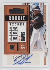 2020 Panini Contenders Ticket 2 Variation B Jaylin Davis #162 Rookie Auto RC 2b7