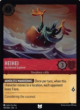 Lorcana TCG HeiHei - Accidental Explorer 107/204 Into the Inklands Cold Foil-Unc