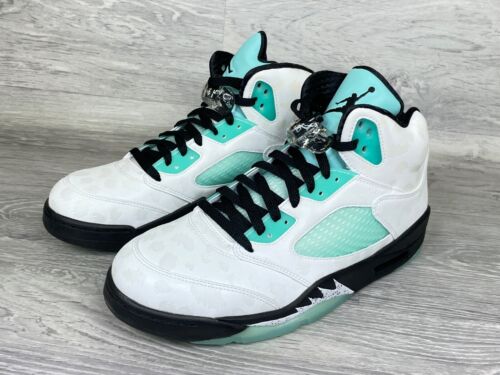 Nike Air Jordan 5 Retro "Island Green" CN2932-100 Taglia: UK 8.5, EU 43, US 9.5 - Foto 19 di 23