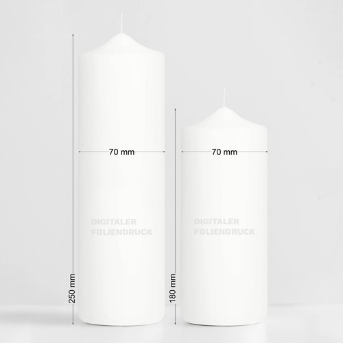 Taufkerze Blätter Kreuz Kerze zur Taufe mit Namen Junge Mädchen Personalisier... - Bild 6 von 21
