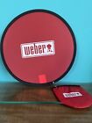 Collapsible 10" Red Nylon Pocket Frisbee with Storage Pouch, A-20