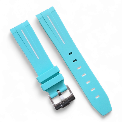 Curved End Silicone Rubber Diver Watch Strap Waterproof Band 20mm 21mm 22mm Mens - Picture 23 of 32