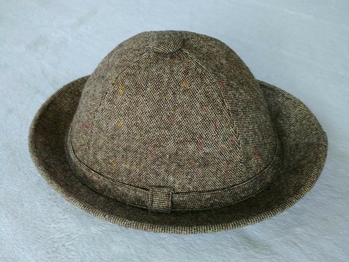 Vintage United Hatters Cap & Millinery Tweed Hut Größe Large Bowler Derby bretonisch - Bild 1 von 12