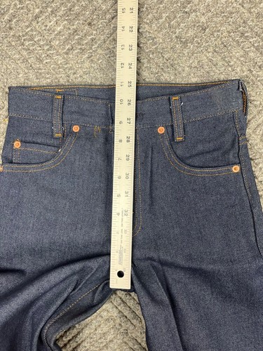 Vintage Levi's Saddleman Boot Jeans Students 26x30 Rinsed Denim 717 0617 NWT - Picture 10 of 16