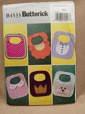 Butterick B4533 Sewing Pattern for Baby Bibs -  UNCUT