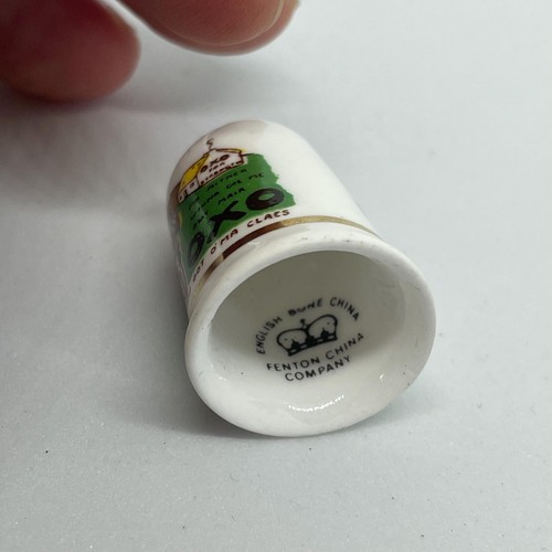 Vintage OXO advertisement bone china thimble - Picture 7 of 10