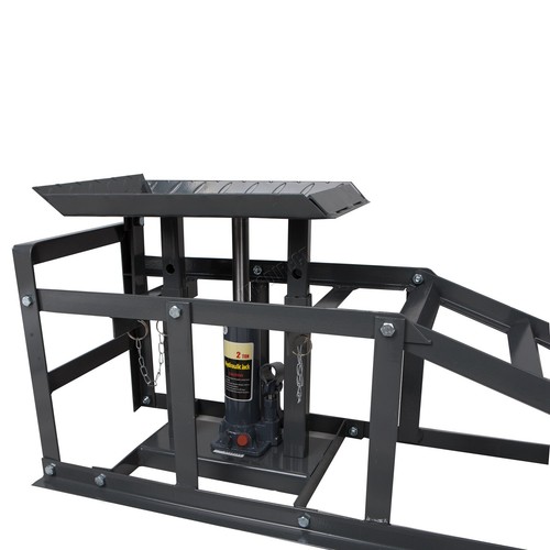 Switzer Vehicle Car Ramp - Lift 2 Ton Hydraulic Jack Garage Heavy Duty Grey x 2 - Picture 7 of 10
