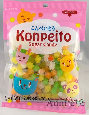 3 BAGS Japan Konpeito Puchirin Sugar Candy Kasugai AFG 2.46 oz