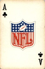 1963 Stancraft Playing Cards Red Back NFL Shield (C) #ACECLUBS