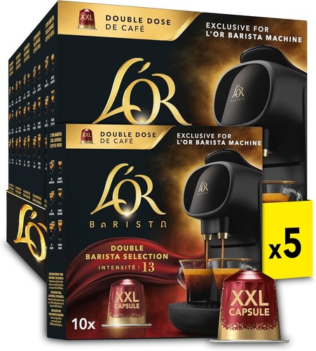 L'OR Barista Double Barista Selection XXL Coffee Pods 5 x 10 (50 pods)