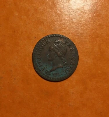 UN CENTIME 1798 - 1799 Dupré - 7 NORMAL - DIRECTOIRE / FRANCE MONNAIE EN CUIVRE. - Photo 1/3