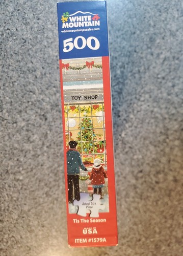 White Mountain TIS THE SEASON 500 piece puzzle Christmas COMPLETE - Picture 5 of 6