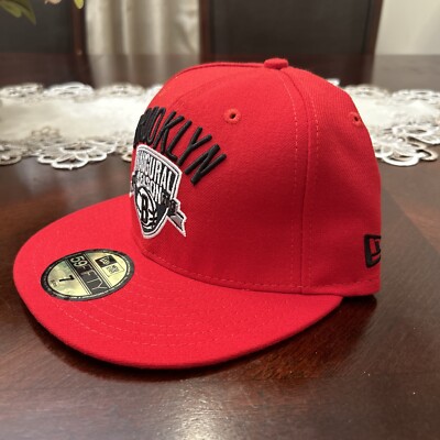New Era Brooklyn Nets Inaugural Fitted Hat 7 1/4 New Era Brooklyn Nets Inaugural Season NBA Gray 59FIFTY  main image 4
