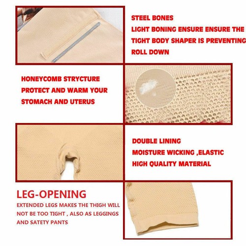 Women High Waist Tummy Control Body Shaper Shorts Pants Butt Lifter Underwear - Bild 6 von 20