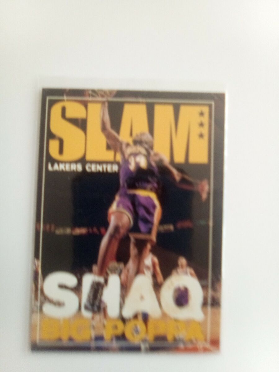 Shaquille O'Neal 1997 Fleer/Skybox Card #324. “Slam Shaq Big Shaquille O'Neal 1997 Fleer/Skybox Card #324. “Slam Shaq Big