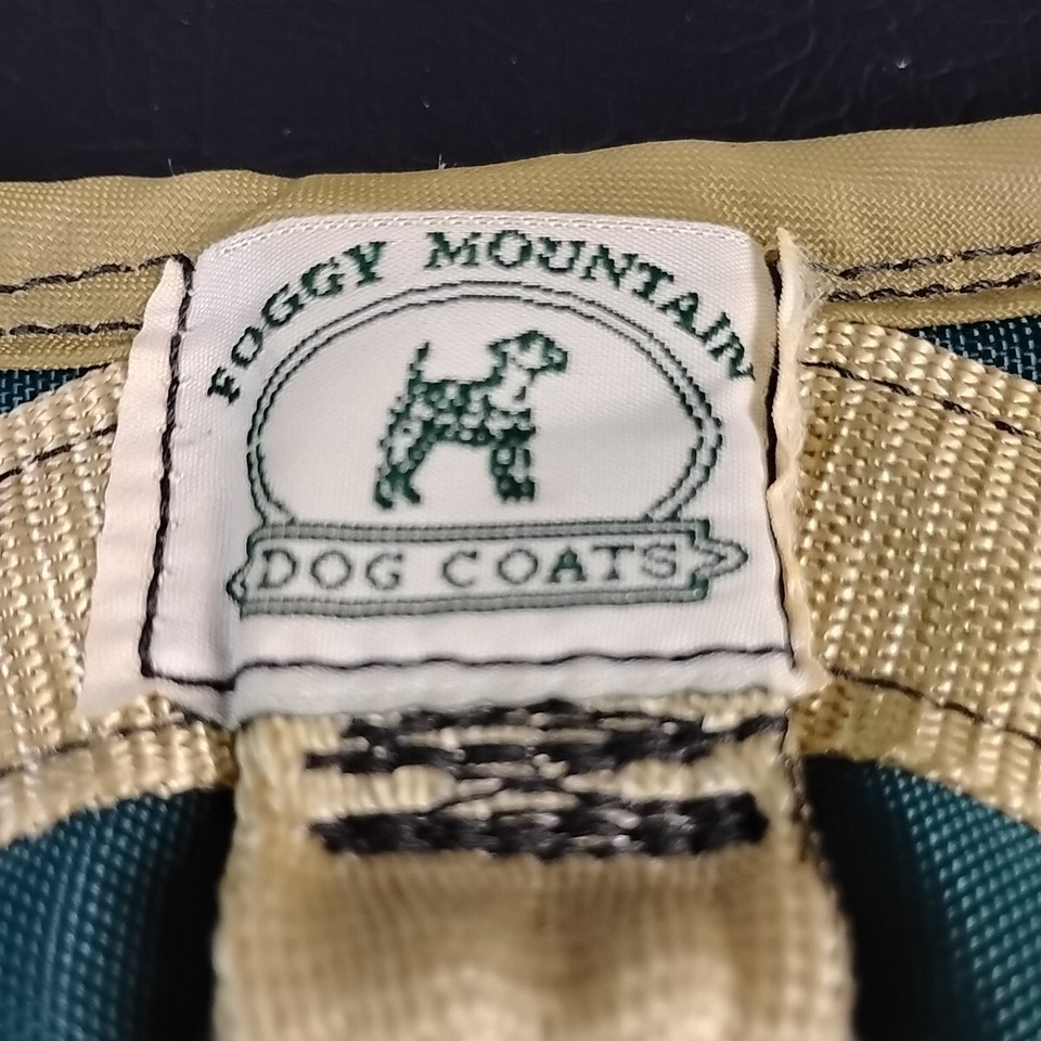 Foggy Mountain Dog Coat Green Jacket Size 12 Nylon Sherpa Fleece Water