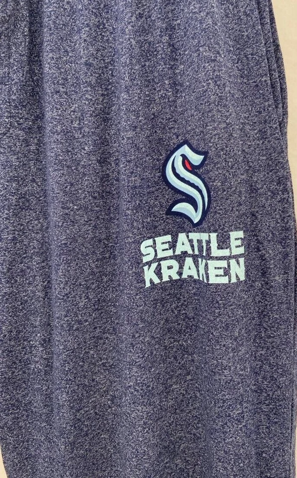 NUEVO Seattle Kraken NHL Concepts Deporte Elástico Cordón Pijama Pantalones Para Hombre L Foto 3 de 4