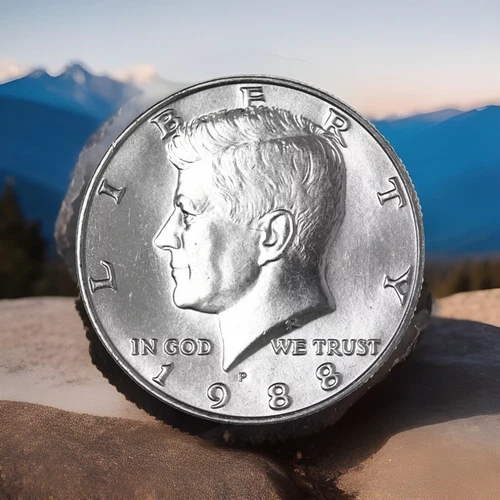 1988-P Clad Gem BU Kennedy Half Dollar Coin From OBR FAST FREE SHIPPING