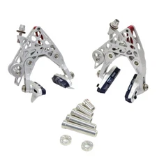 KCNC CB4 Road Bike Brake-Hill Calipers Brake Set (Front & Rear) , Silver