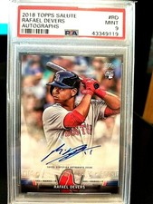 2018 RAFAEL DEVERS TOPPS SALUTE AUTOGRAPHS #RD MINT 9 PRISTINE. 