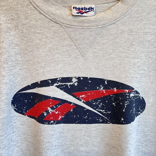 Reebok Felpa Sportiva Maglione Uomo Medium Made in USA Vintage Y2K Retrò - Foto 2 di 7