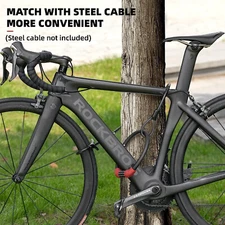 ROCKBROS MTB Bike Password Lock 5 digit Code Anti-theft Steel Bold Cable BLACK
