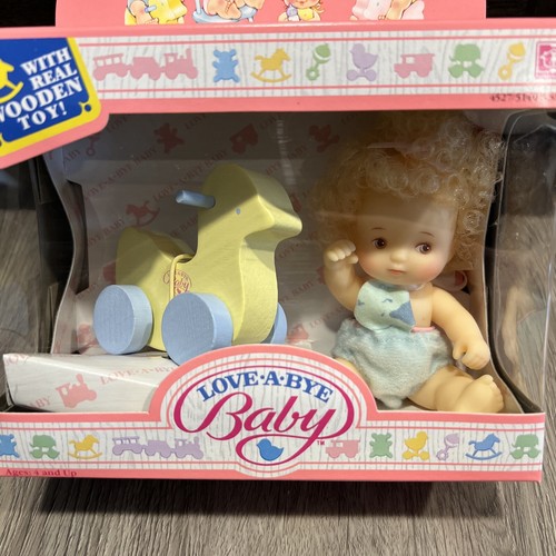 1987 Vintage NEW Hasbro Love-a-bye Baby Yellow Duck With Doll Sealed - Picture 2 of 7