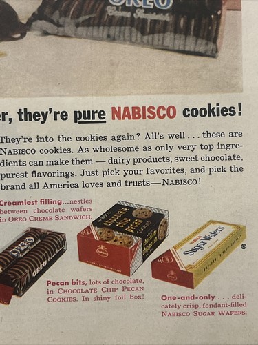 Nabisco Cookies: Let Them Have Another Mother Oreo Vintage Print Ad - Picture 2 of 4
