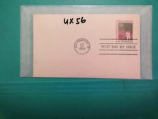 U. S. FDC UX56 - Embossed Post Card - First Day of Issue -