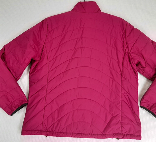 Lands End Women's Size XL 18 - 20 Jacket Nylon Magenta Quilted Insulated Zip - Picture 19 of 20
