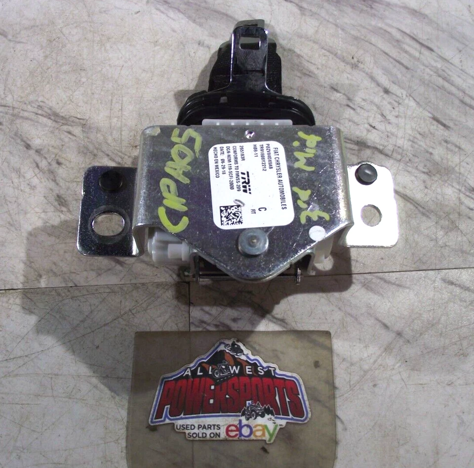 2ND ROW CENTER SEAT BELT RETRACTOR, FITS 2011-20 DODGE CARAVAN (C1PA05) Foto 2 de 4