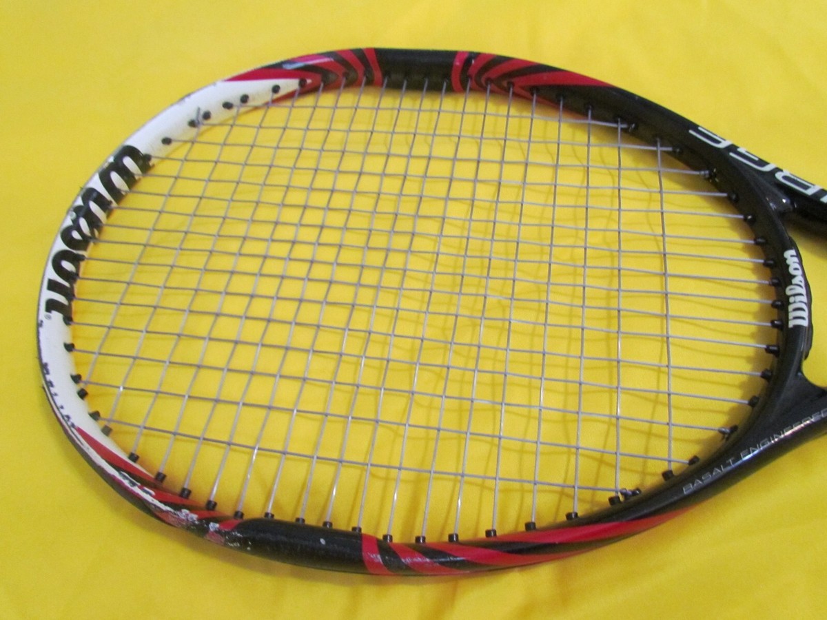 Wilsonウィルソン　テニスラケット「SURGE BLX」美品 Wilson BLX Surge Tennis Racquet Headsize 100sq in Black Red