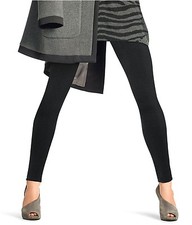 HUE Black Cozy Stretch Fleece Lined Seamless Leggings