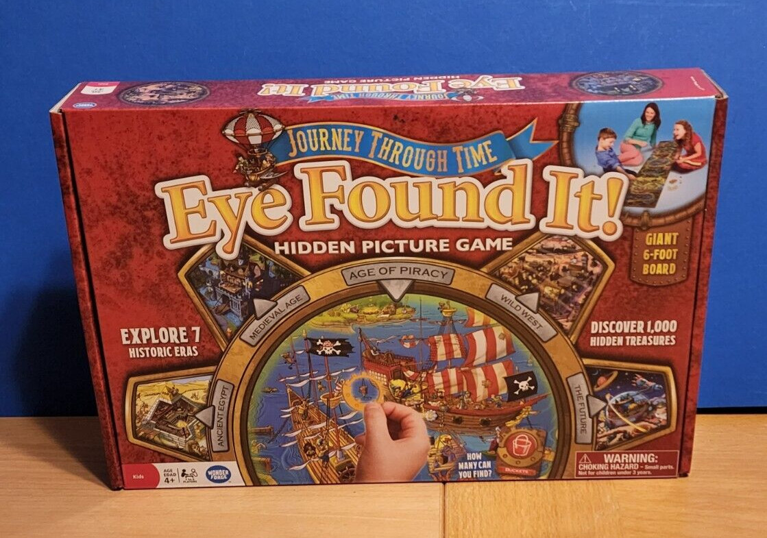 2015 Eye Found It Hidden Picture Game Journey Through Time 7 Historic Eras EUC