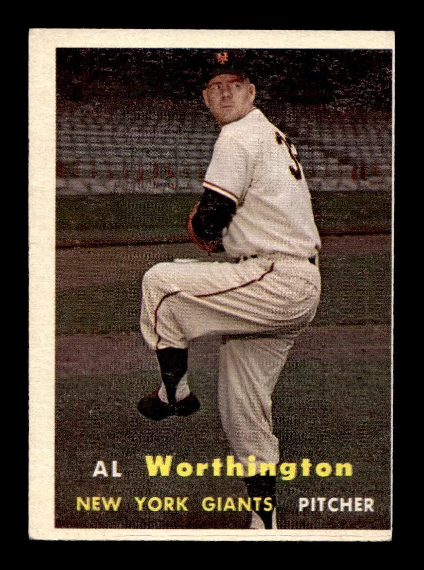 1957 Topps #39 Al Worthington Giants EX *5F