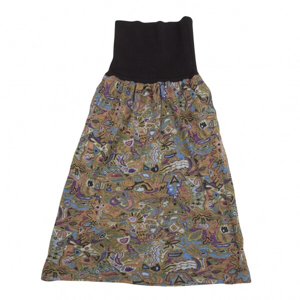 Jean-Paul GAULTIER Wool Rib Switching Graphic Print Knit