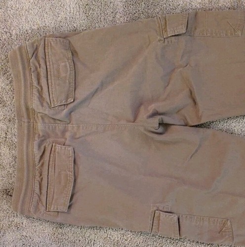 Sonoma Boys Size L 14/16 Tan Jogger Pants Carg pockets elastic w/drawstring MINT - Picture 8 of 9