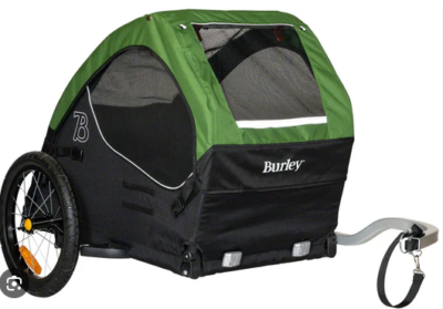 NEW Burley Tail Wagon Bike Trailer for Pet Dog, Green Black