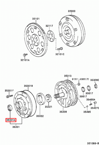 Genuine LandCruiser 105 Series 1FZ 1HZ Front Oil Pump Oil Seal - Picture 4 of 20