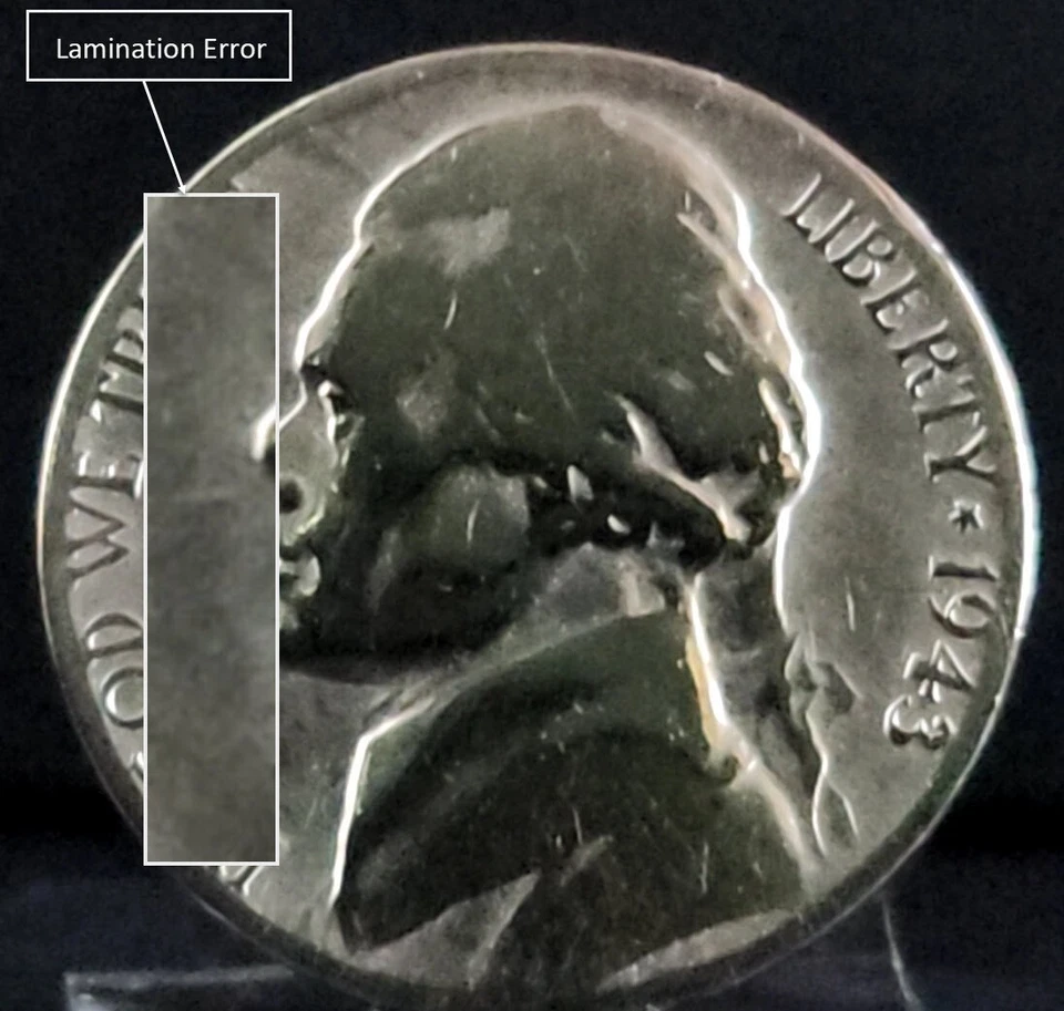 USA-5 Cents-1943 NM-Jefferson Nickel-5C-Copper Nickel-MS - Image 2 of 4