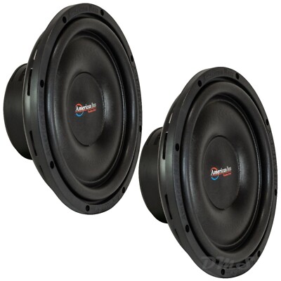 (2) American Bass SL-124 | 12 Inch 600W SVC 4 Ohm Shallow Truck Subwoofers Pair