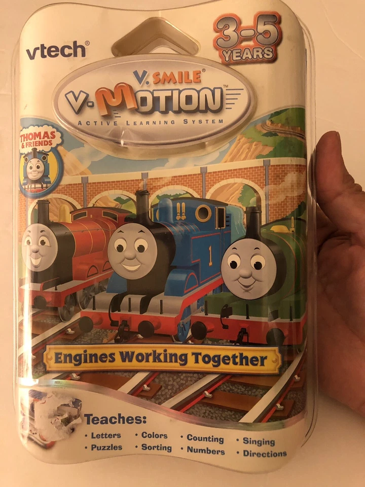 V Tech V.Smile Motion Learning System Thomas Engines Working Together Game  - Image 3 of 3